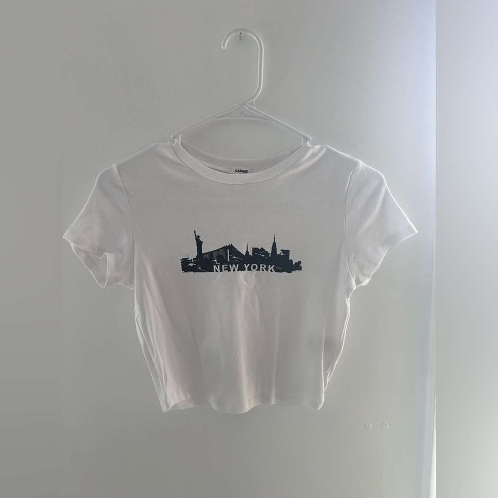 Garage baby tee graphic size small